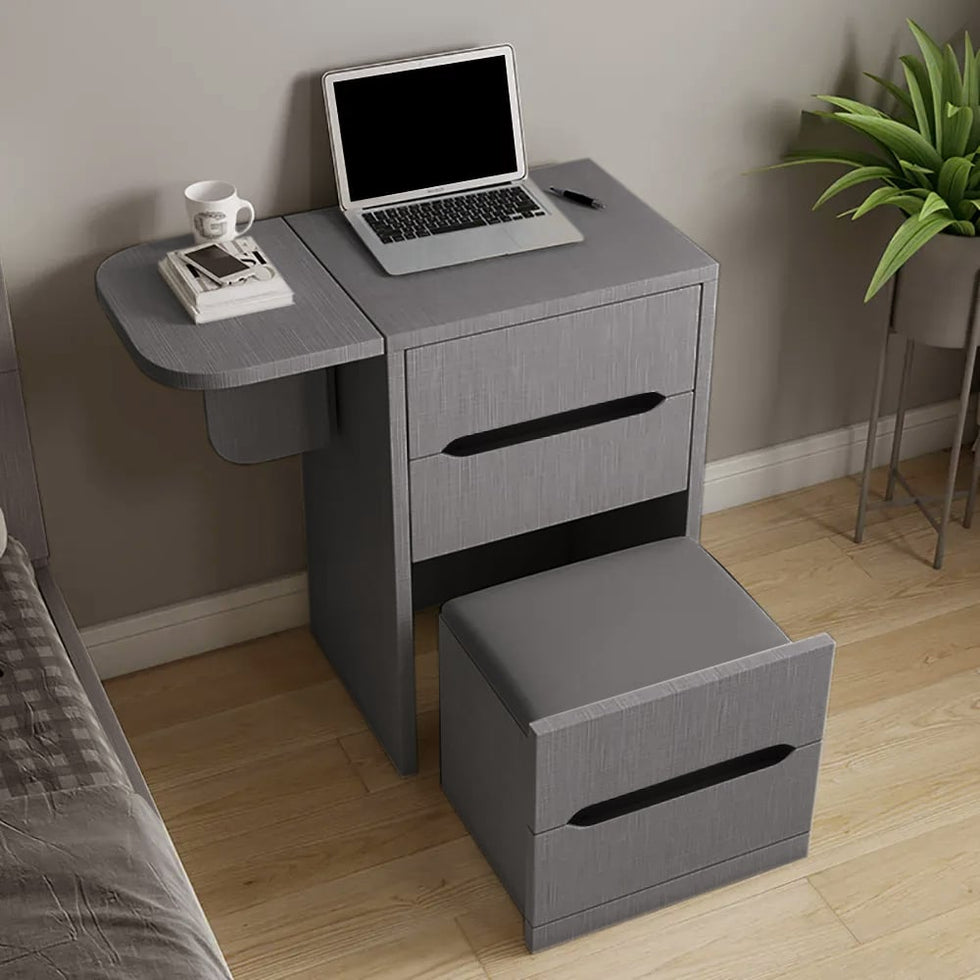 HMR - Nordic Flip Top Makeup Vanity Mini with Stool & Mirror