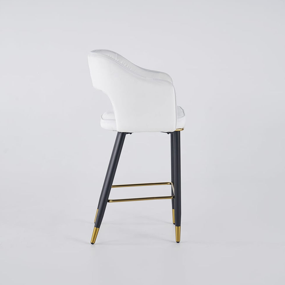 HMR - Modern 43" Bar Stools with Velvet Upholstery
