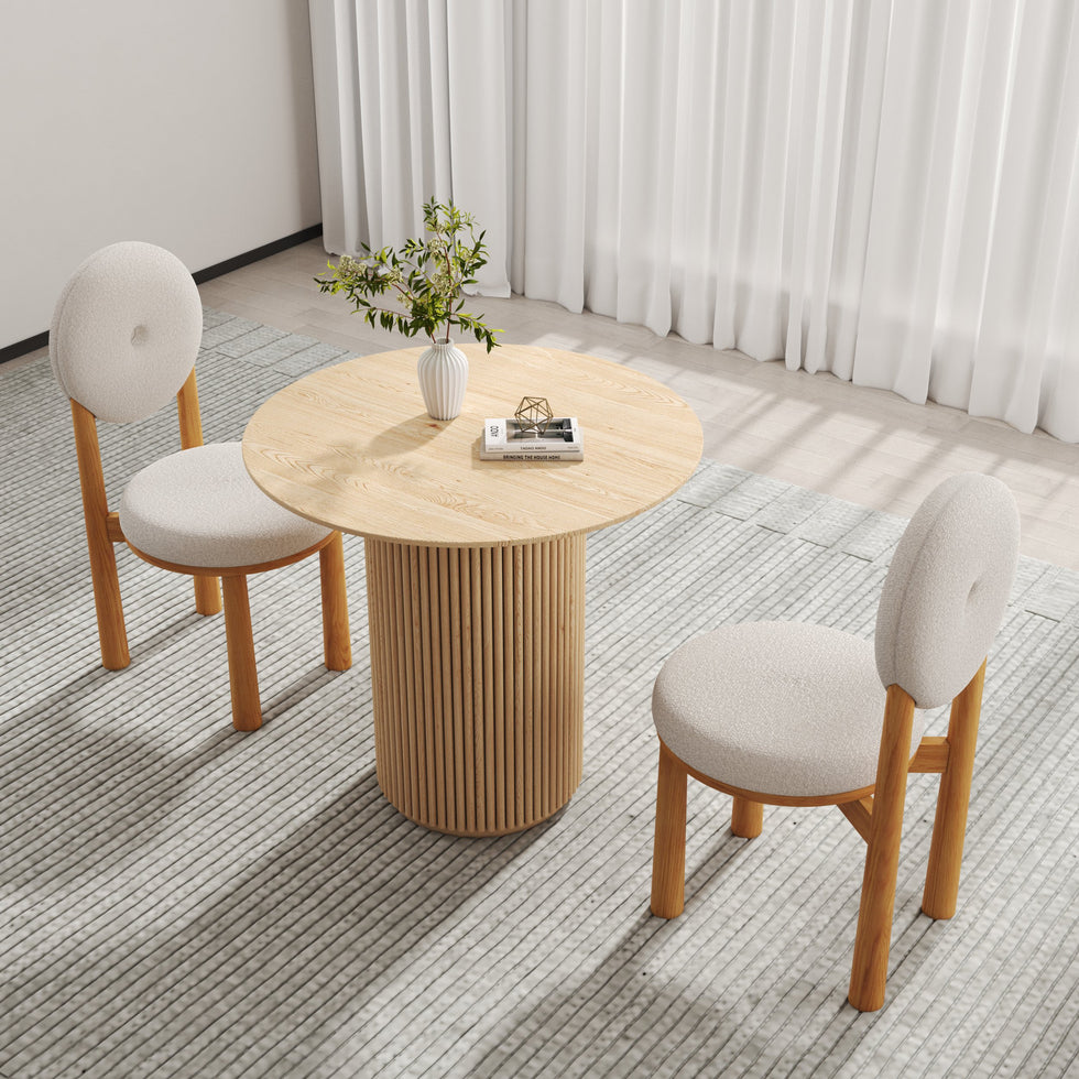 HMR - Dining Round Dining Table Natural