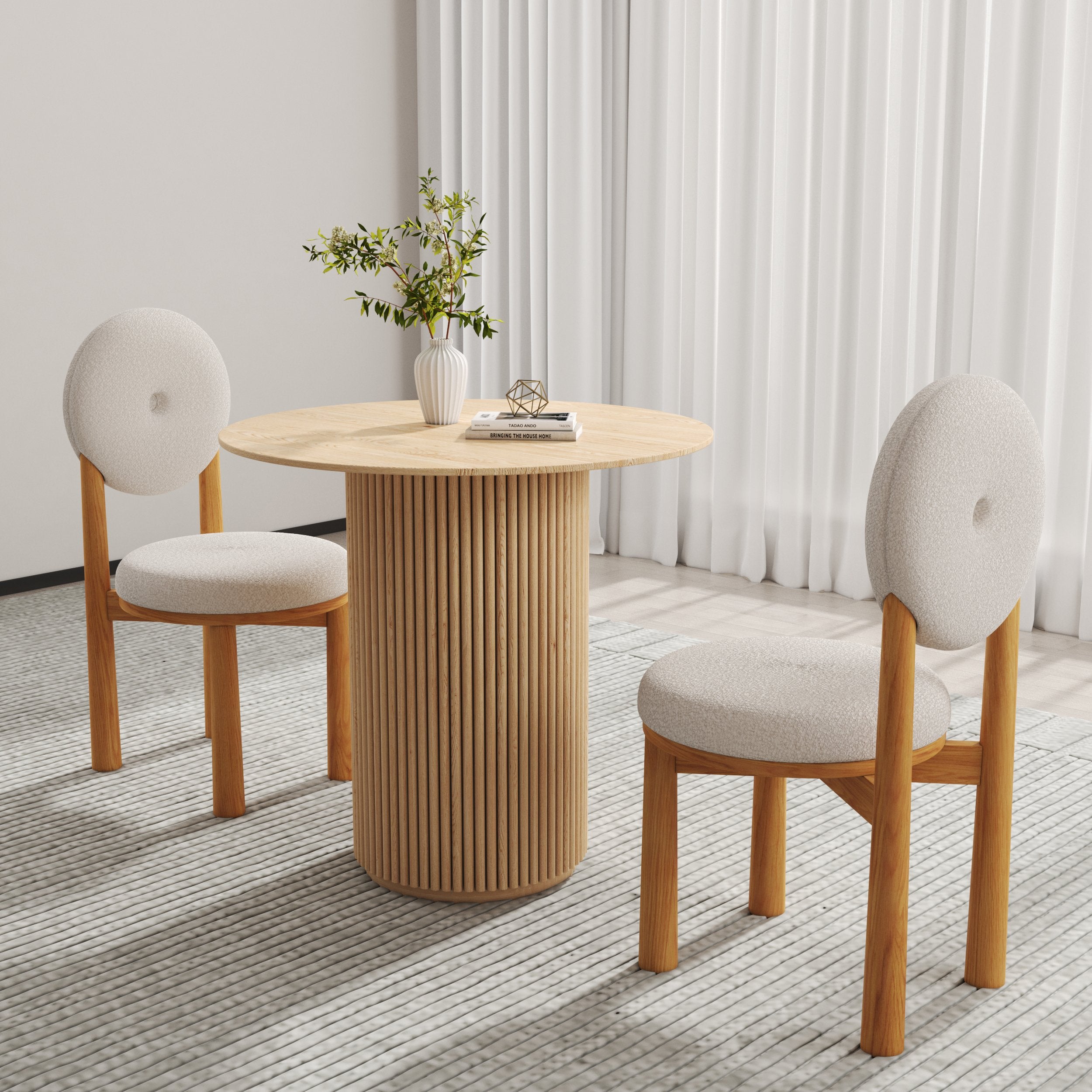 HMR - Dining Round Dining Table Natural