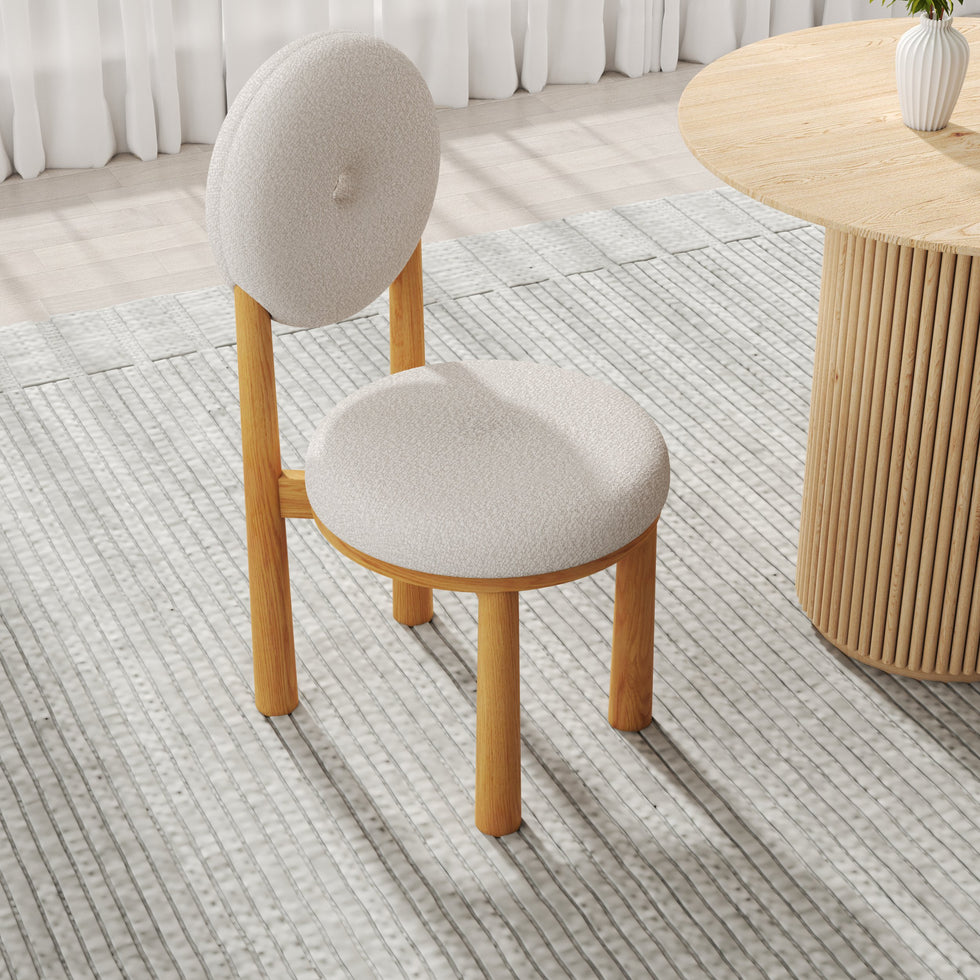 HMR - Dining Round Dining Table Natural