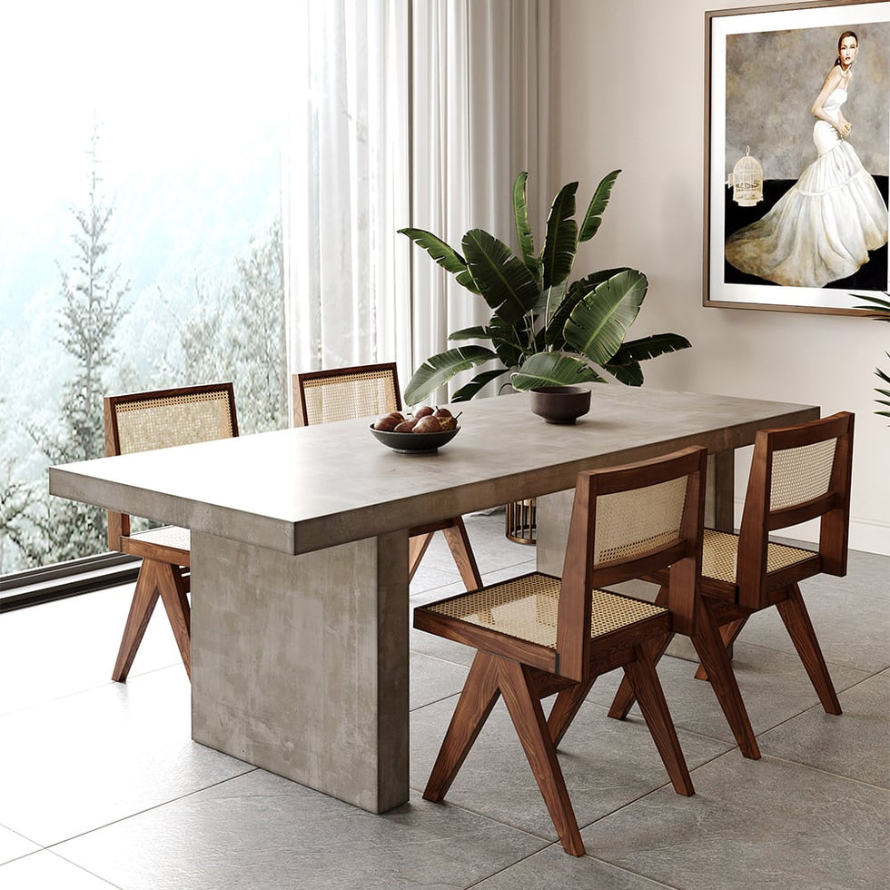 HMR - Dining Set 70.9" Farmhouse Dining Table