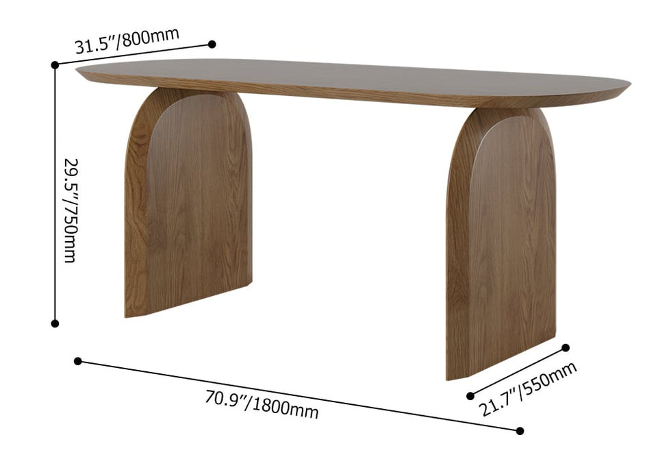 HMR - Dining Set 70.9" Japandi Dining Table