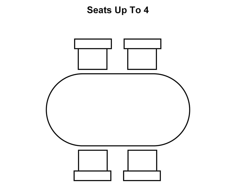 HMR - Dining Set 70.9" Japandi Dining Table