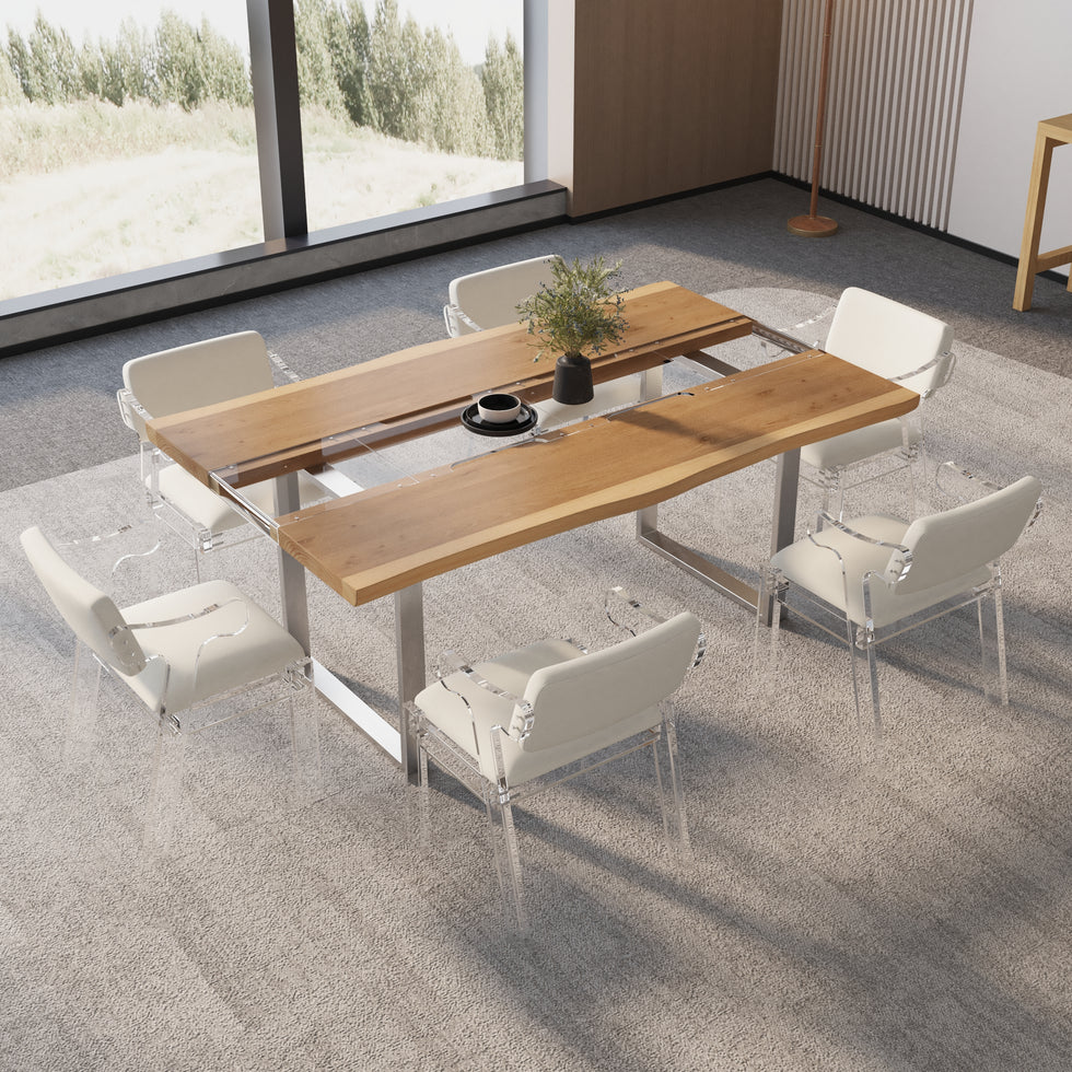 HMR - Dining Set 70.9" Rectangle Dining Table