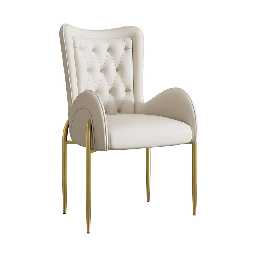 HMR - Oakic Series Modern Dining Chairs with PU Leather Upholstery