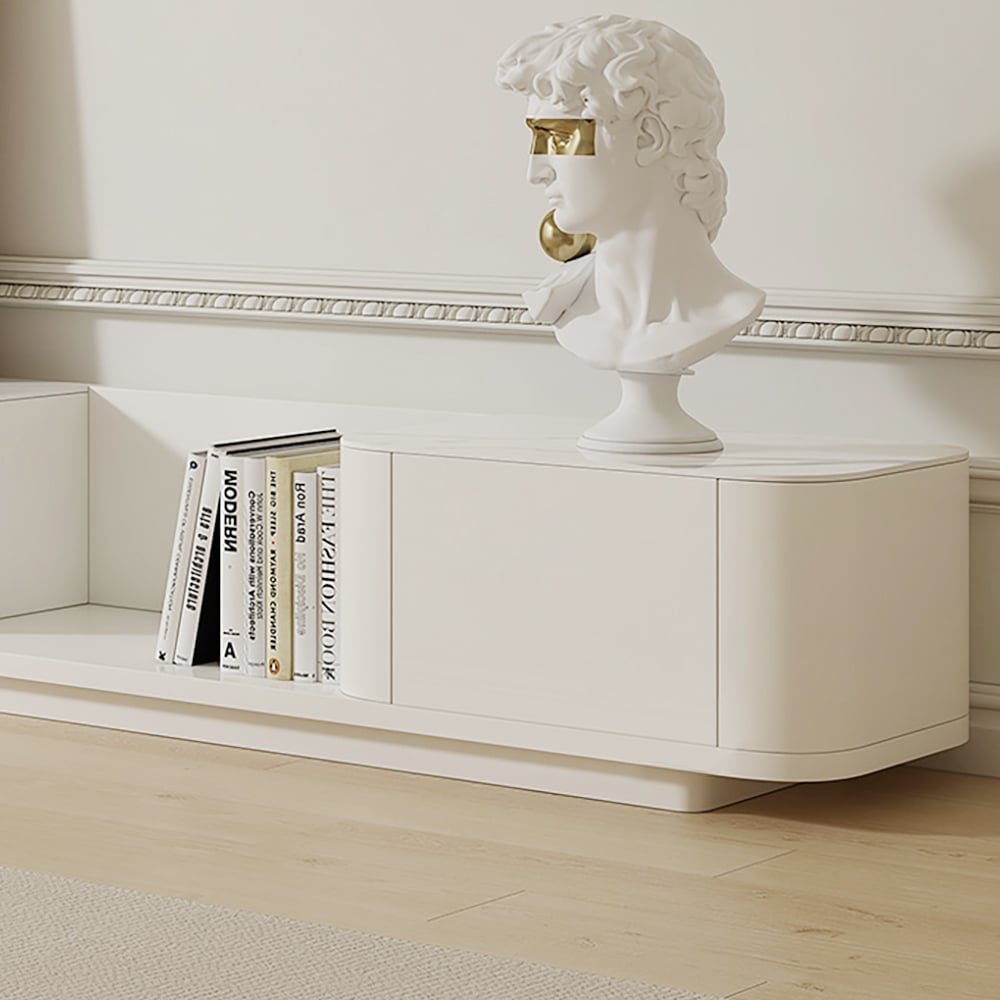HMR - 118.1" Modern Wood Extendable TV Stand with 4 Drawer Media Console