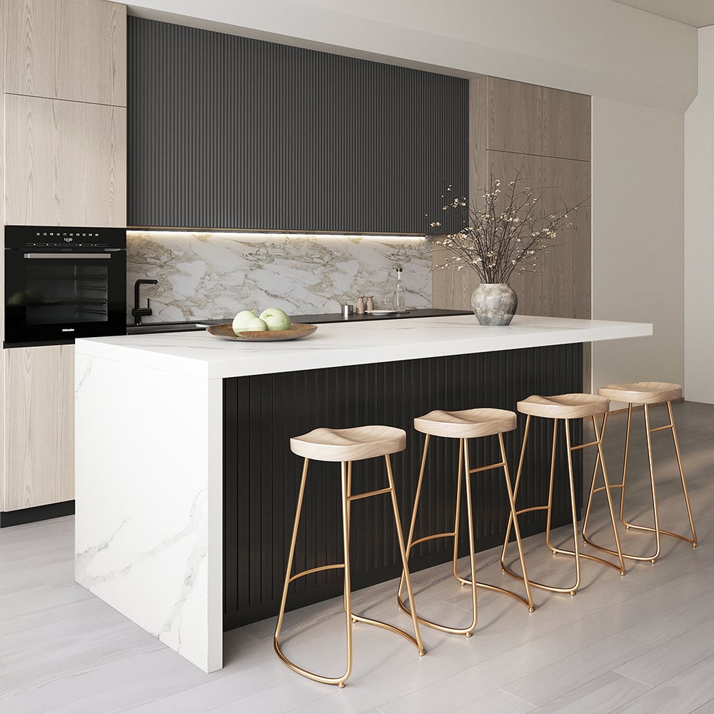 HMR - Kitchen Island with Storage