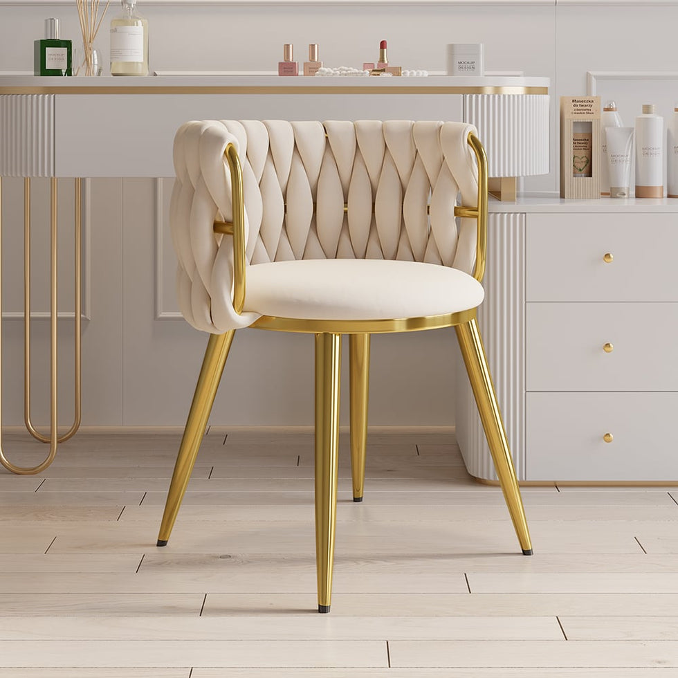 HMR - Sweave Nordic Barrel Dining Chair with Velvet Upholstery (Set of 1)