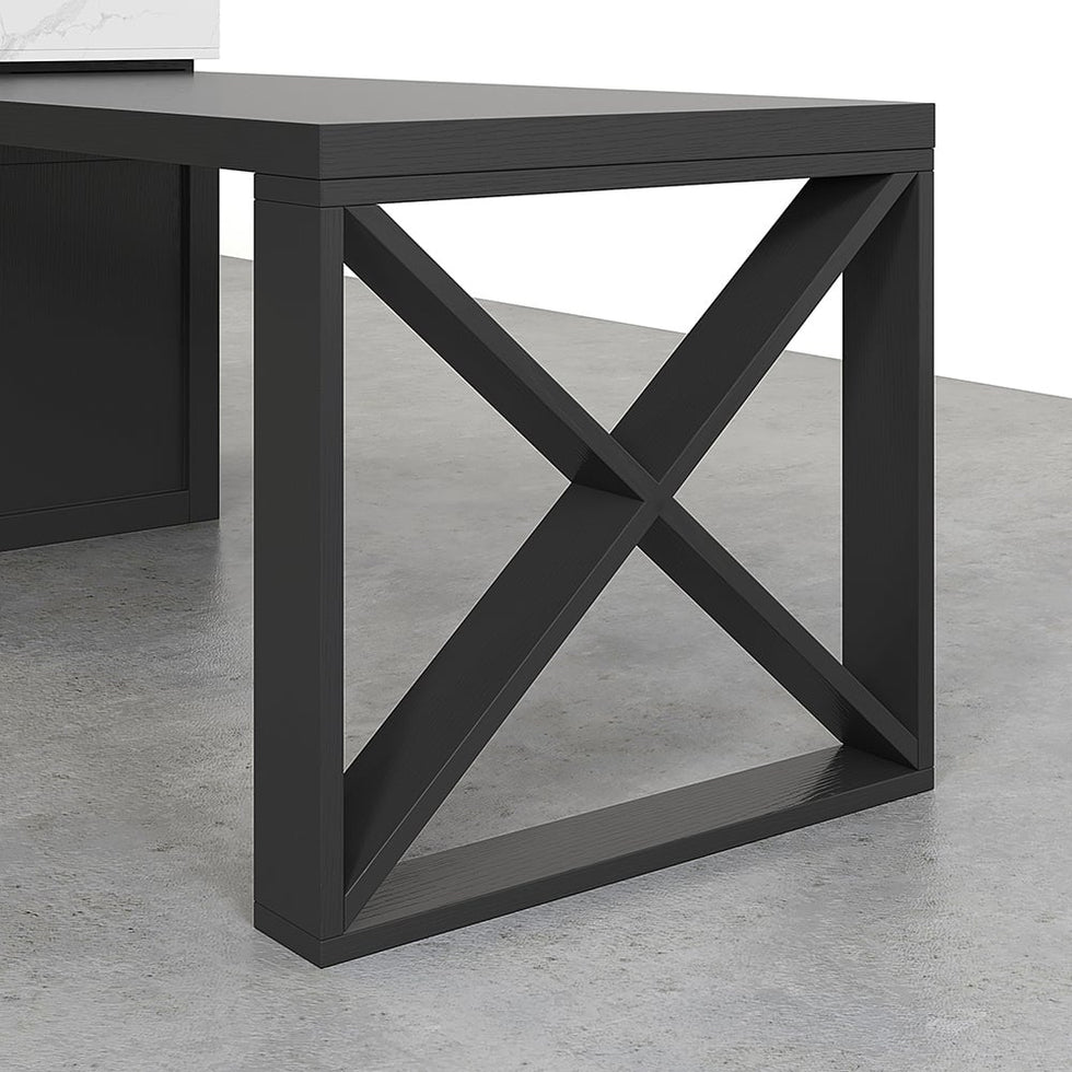 HMR - 73"-93" Extendable Kitchen Island with Storage Kitchen Cabinet