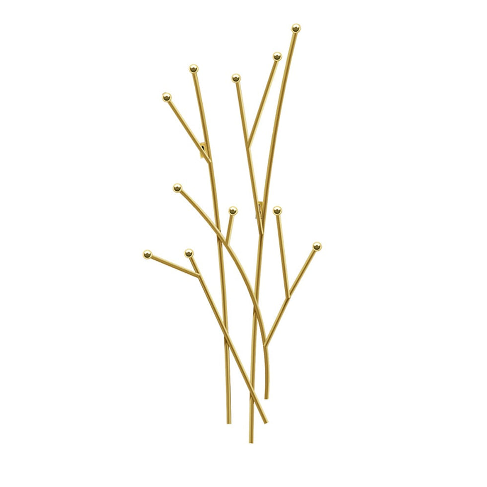 HMR - Modern 11-Hook Wall Mounted Coat Rack with Tree Branch Shape