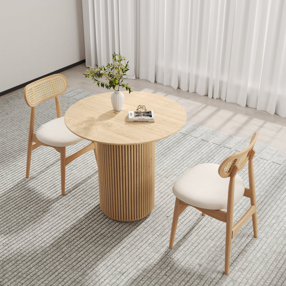 HMR - Dining Round Dining Table Natural