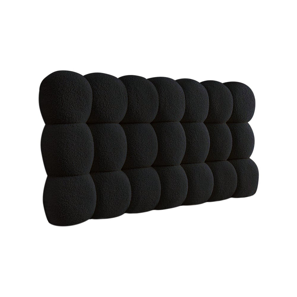 HMR - Modern Queen Tufted Upholstered Boucle Headboard Pillow
