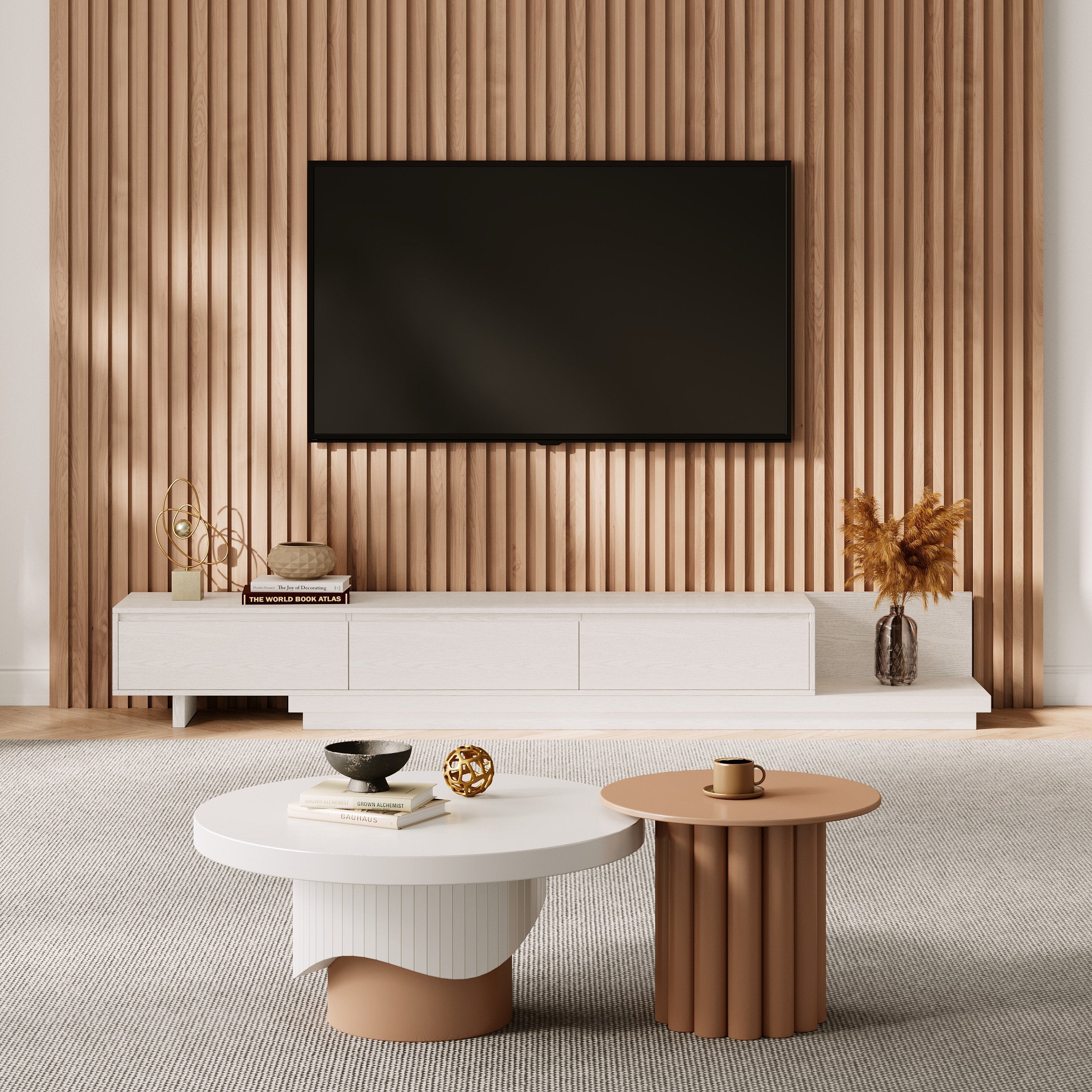HMR - Fero Extendable TV Stand with Drawers