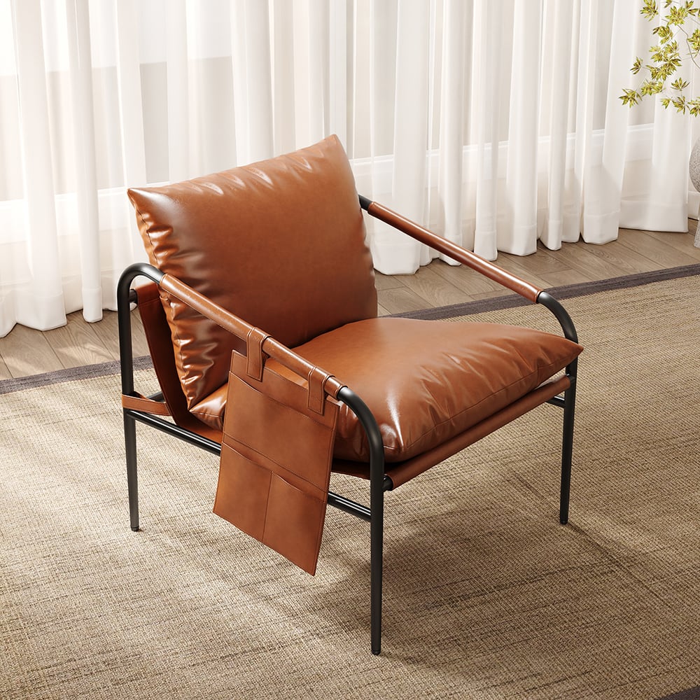 HMR - Accent Chair with Stainless Steel Frame