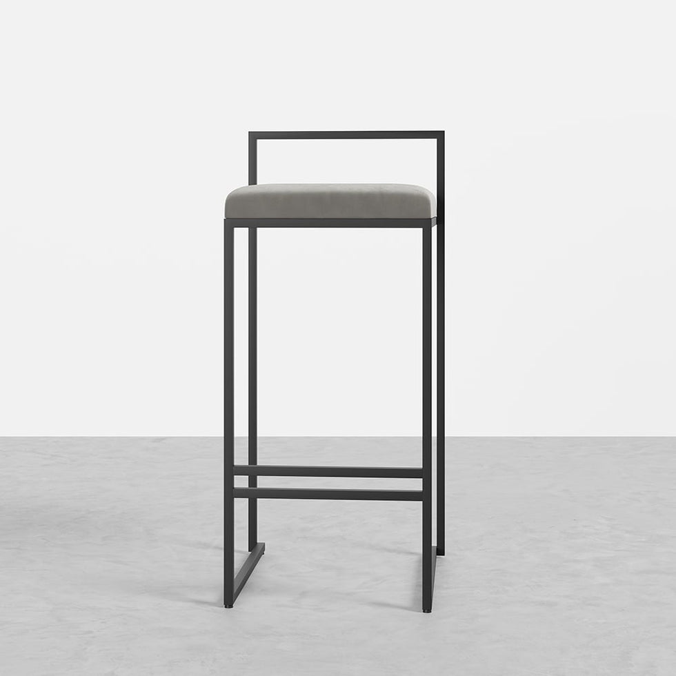 HMR - 72'' Japandi Kitchen lsland Gray Counter Stools Set Wooden Storage Kitchen Cabinet