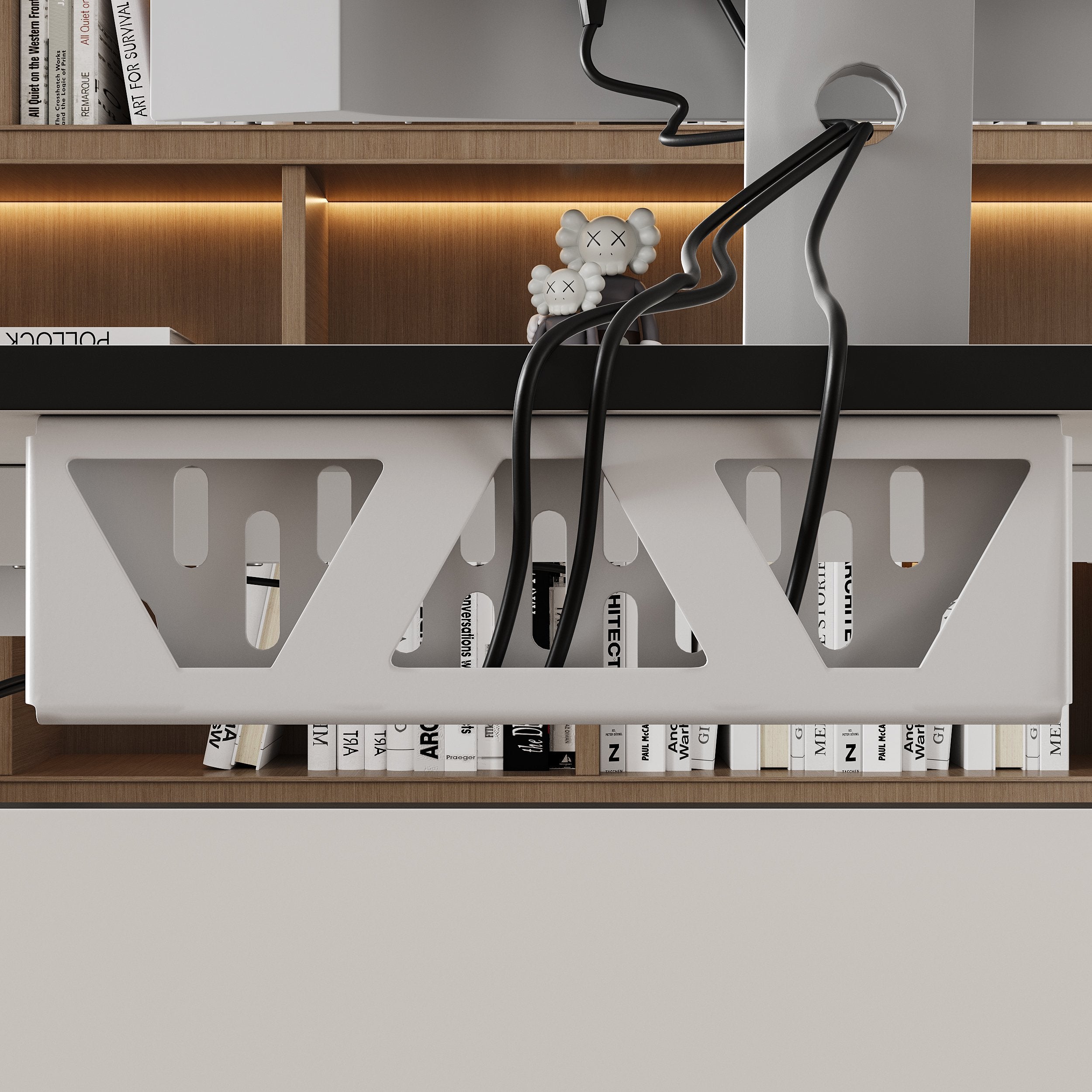 HMR - Modern L Shaped Adjustable Electric Standing Executive Desk