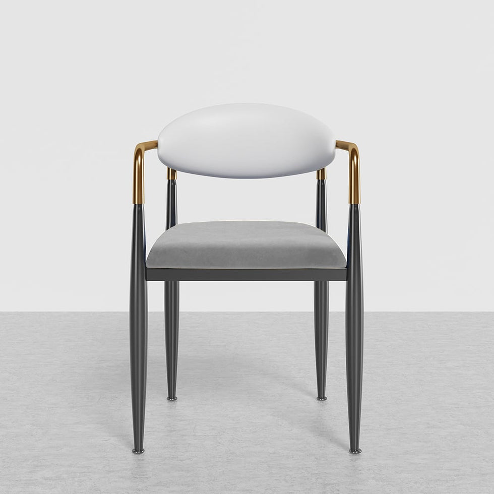 HMR - Otrast Series Modern Dining Chairs with PU Leather Upholstery