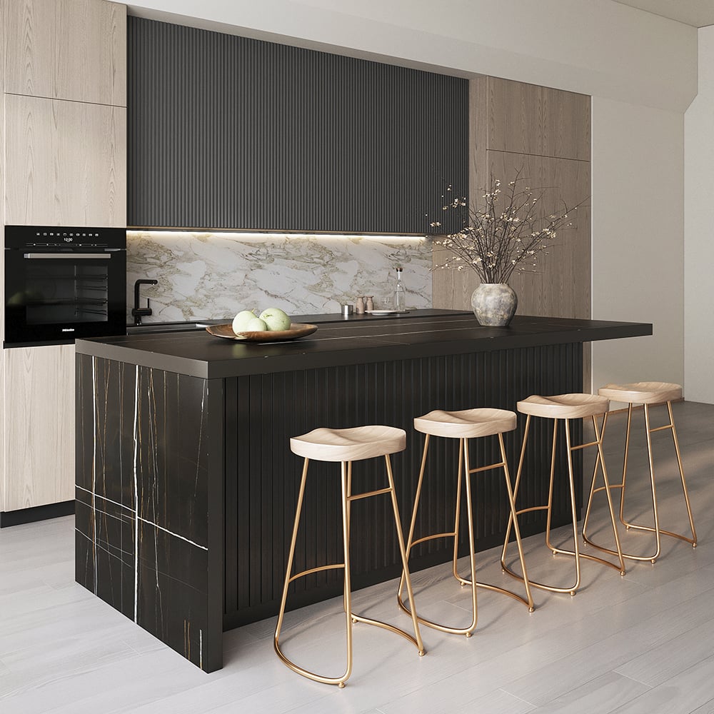 HMR - Kitchen Island with Storage
