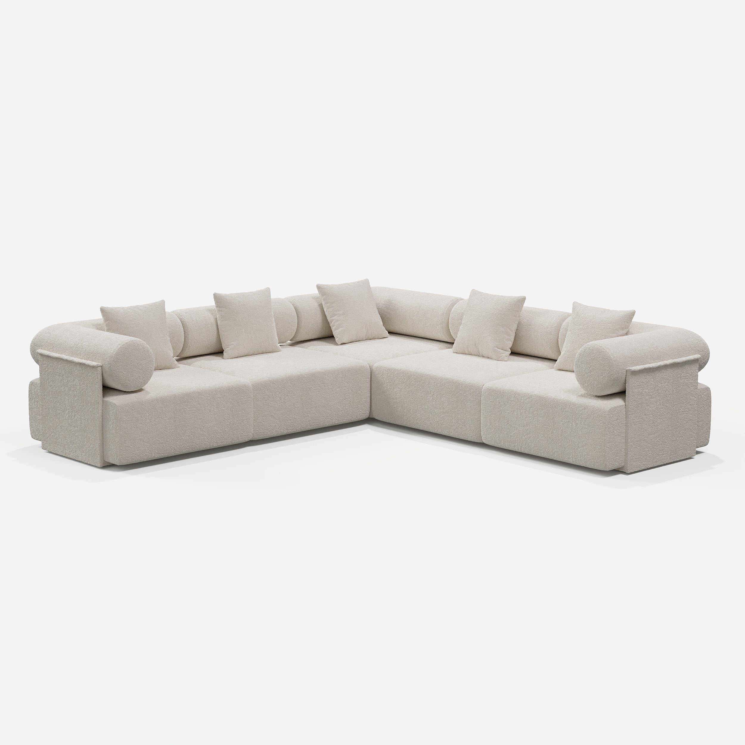 HMR - 110" 5-Piece Modular L-Shaped Sectional Sofa