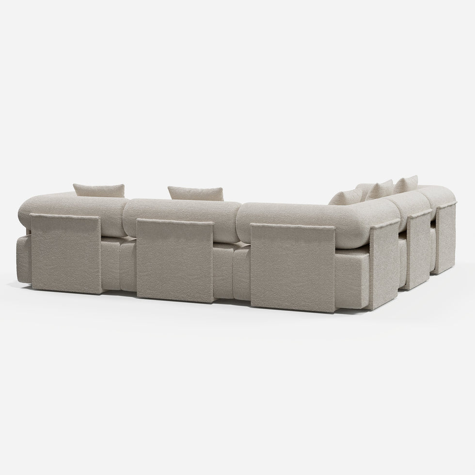 HMR - 110" 5-Piece Modular L-Shaped Sectional Sofa