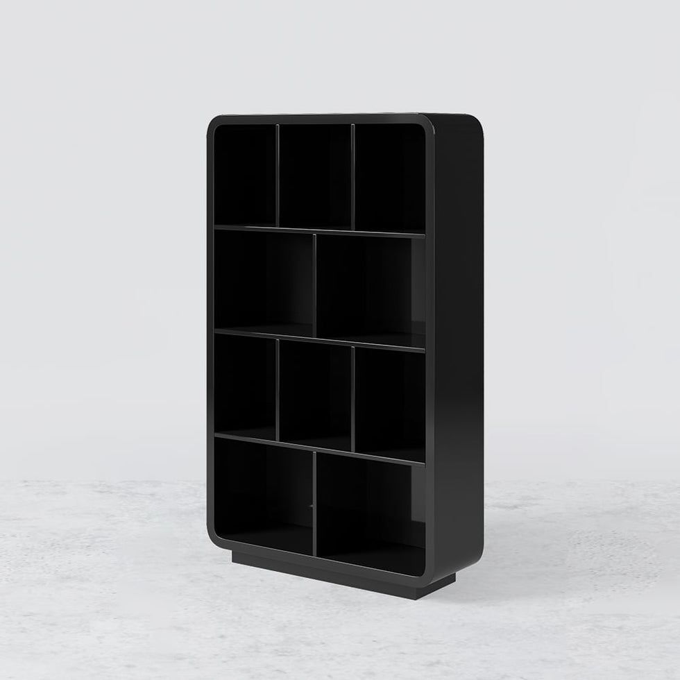 HMR - Chicent 78.7" Modern Bookshelf 4-Tier Standard Bookcase with Rich Storage