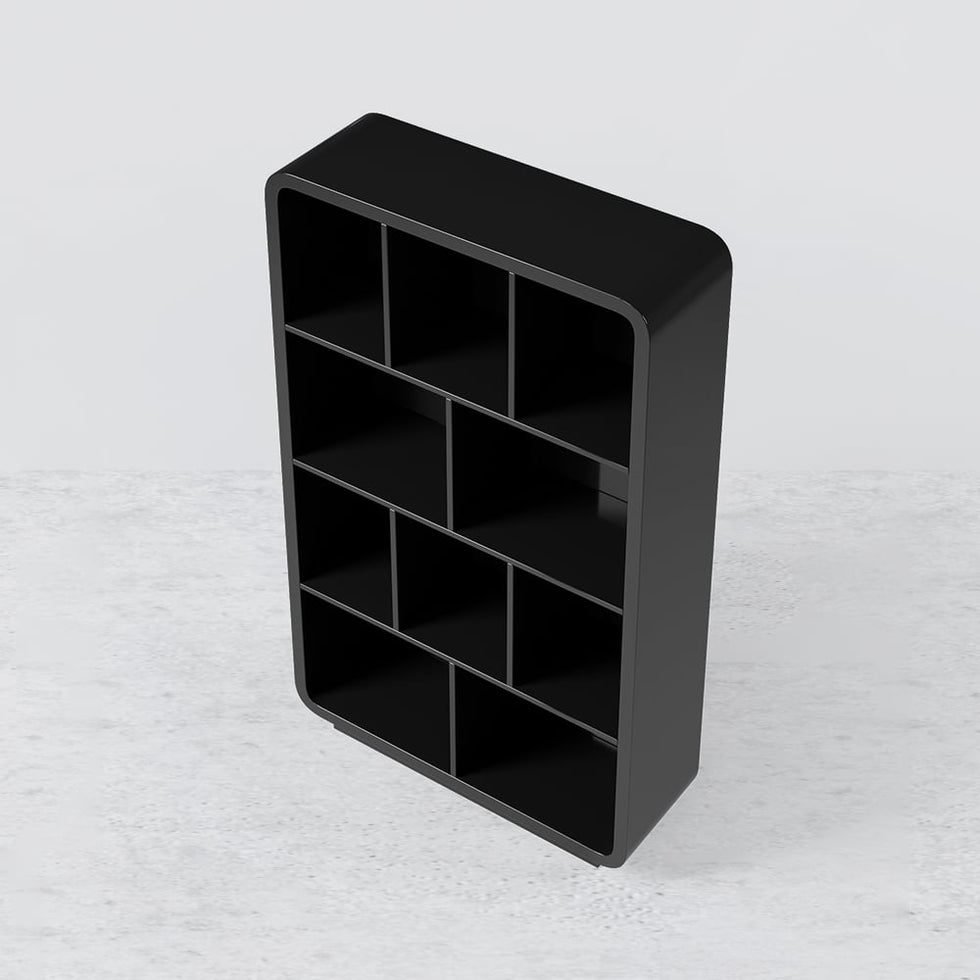 HMR - Chicent 78.7" Modern Bookshelf 4-Tier Standard Bookcase with Rich Storage