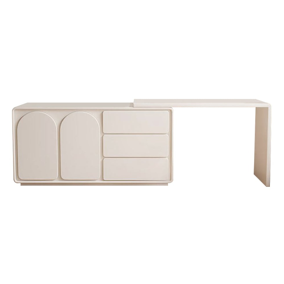 HMR - Arem Modern Makeup Vanity Retracted Dressing Table Beauty Station with Drawers