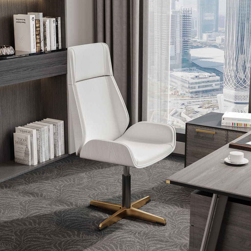 HMR - Modern Home Office Chair with Upholstered High Back