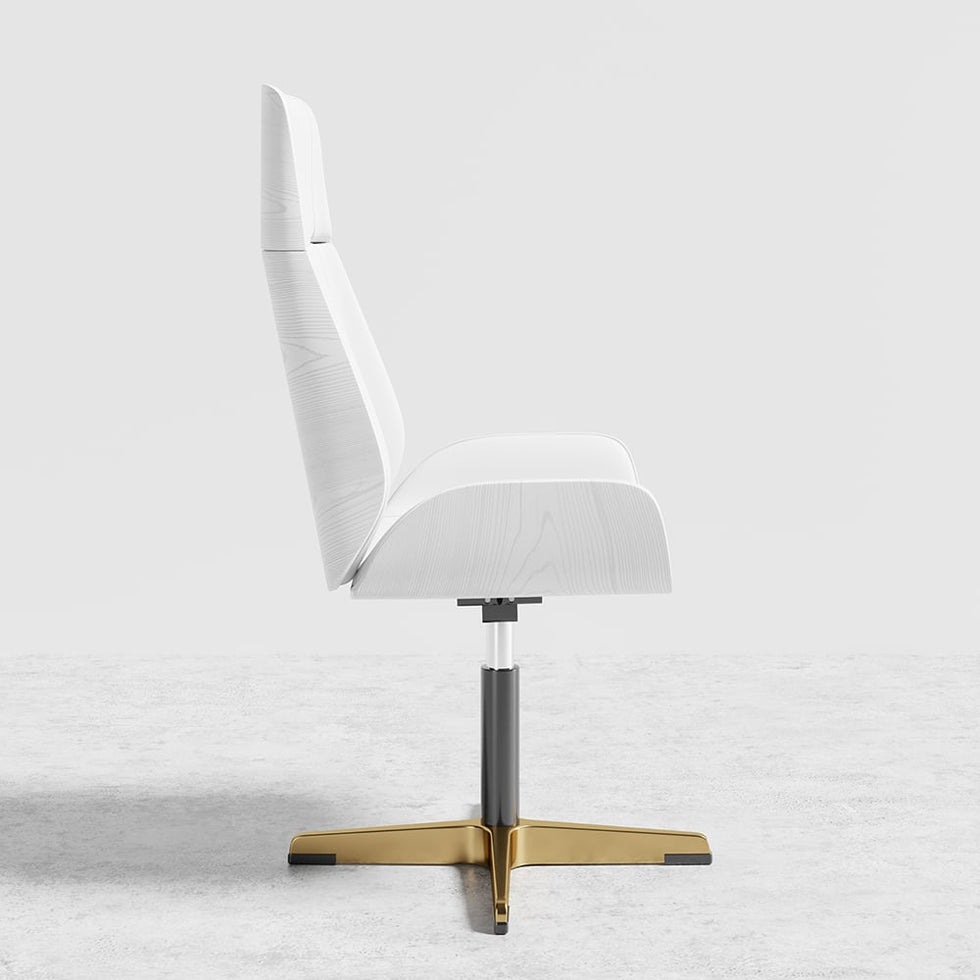 HMR - Modern Home Office Chair with Upholstered High Back