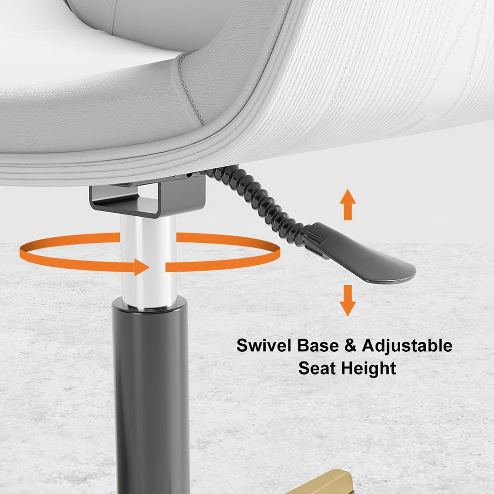 HMR - Modern Home Office Chair with Upholstered High Back