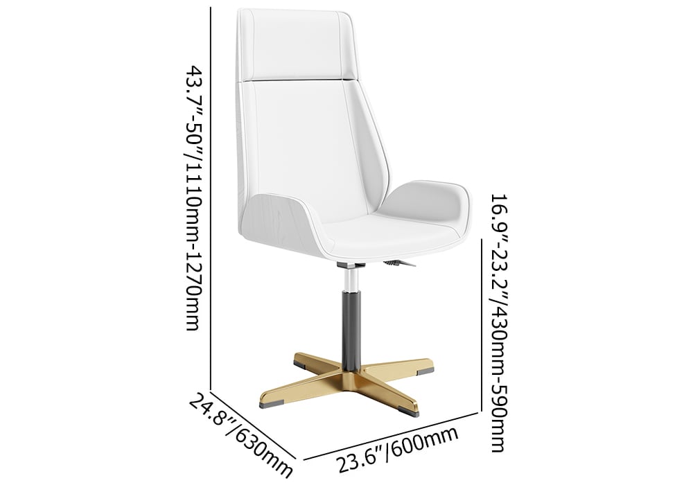 HMR - Modern Home Office Chair with Upholstered High Back