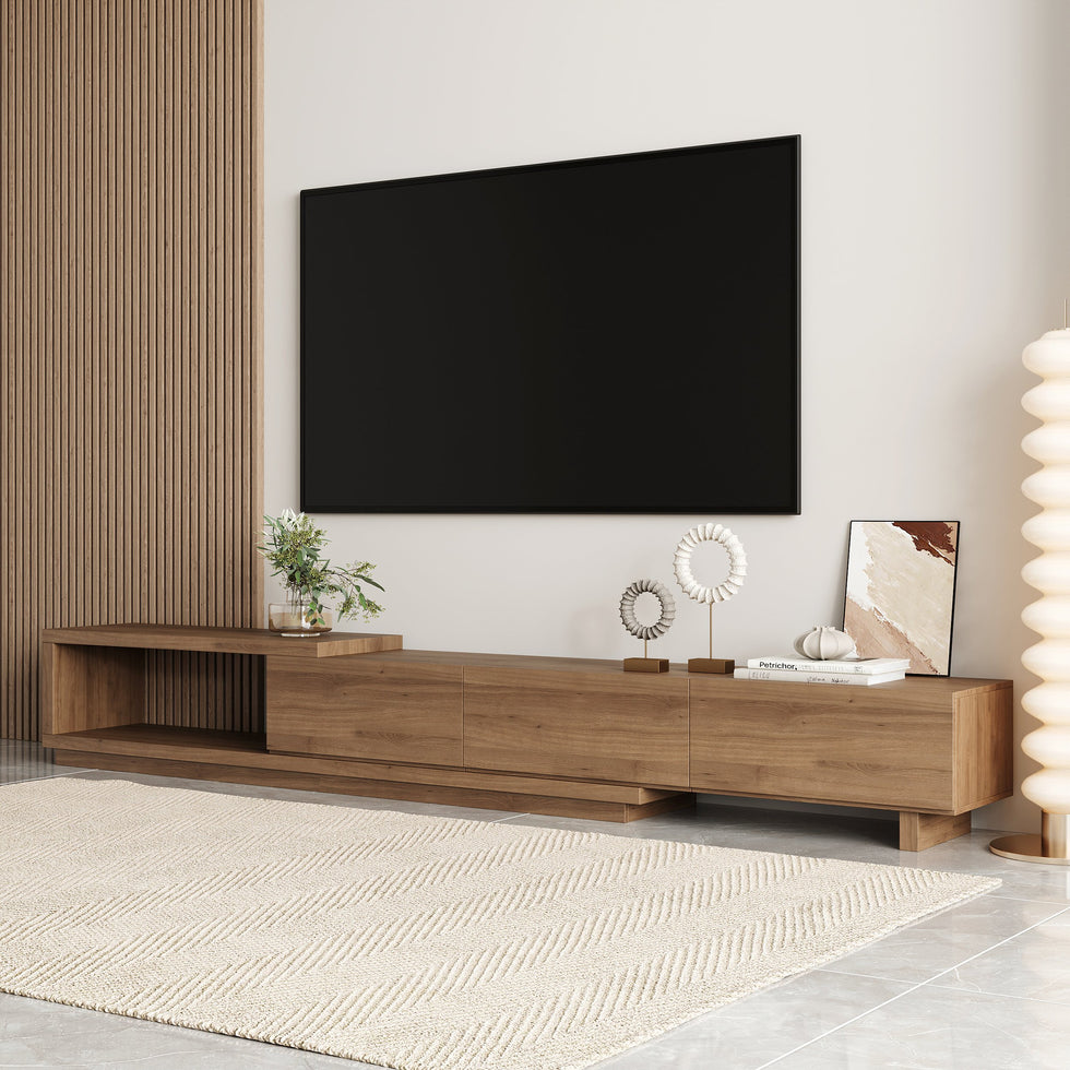 HMR - Quoint Extendable TV Stand with 3 Drawers (71"-100")