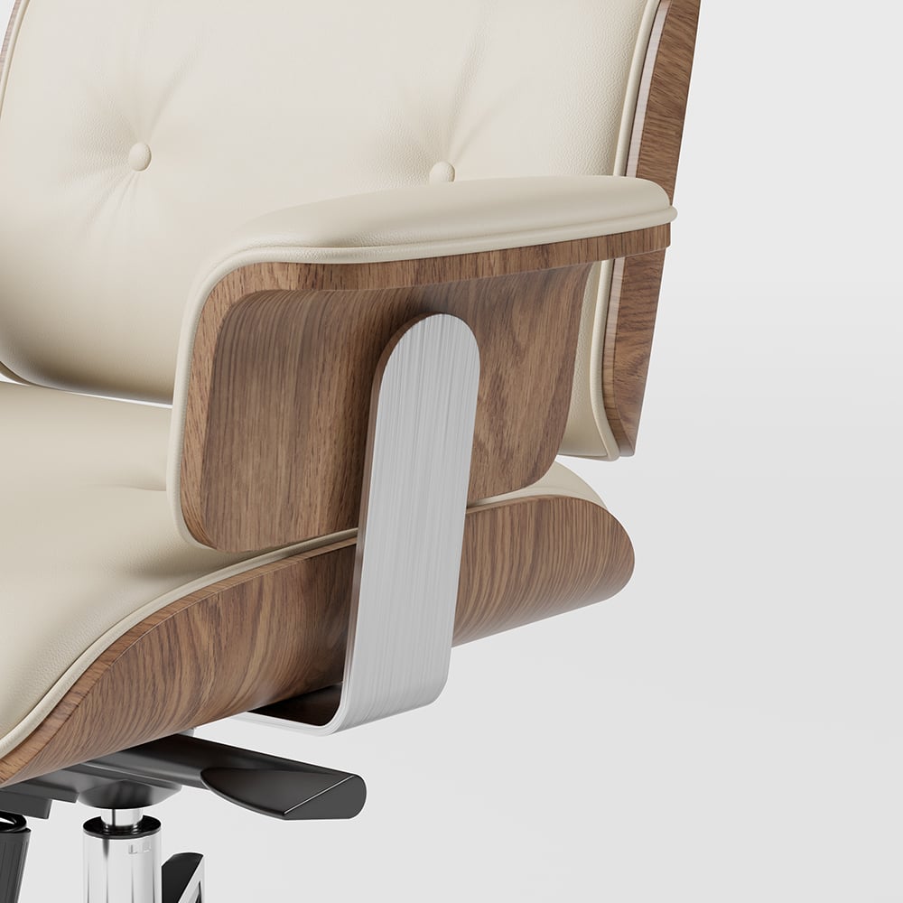 HMR - Modern Standing Computer Desk & Upholstered Swivel Task Office Chair Set (59.8" )