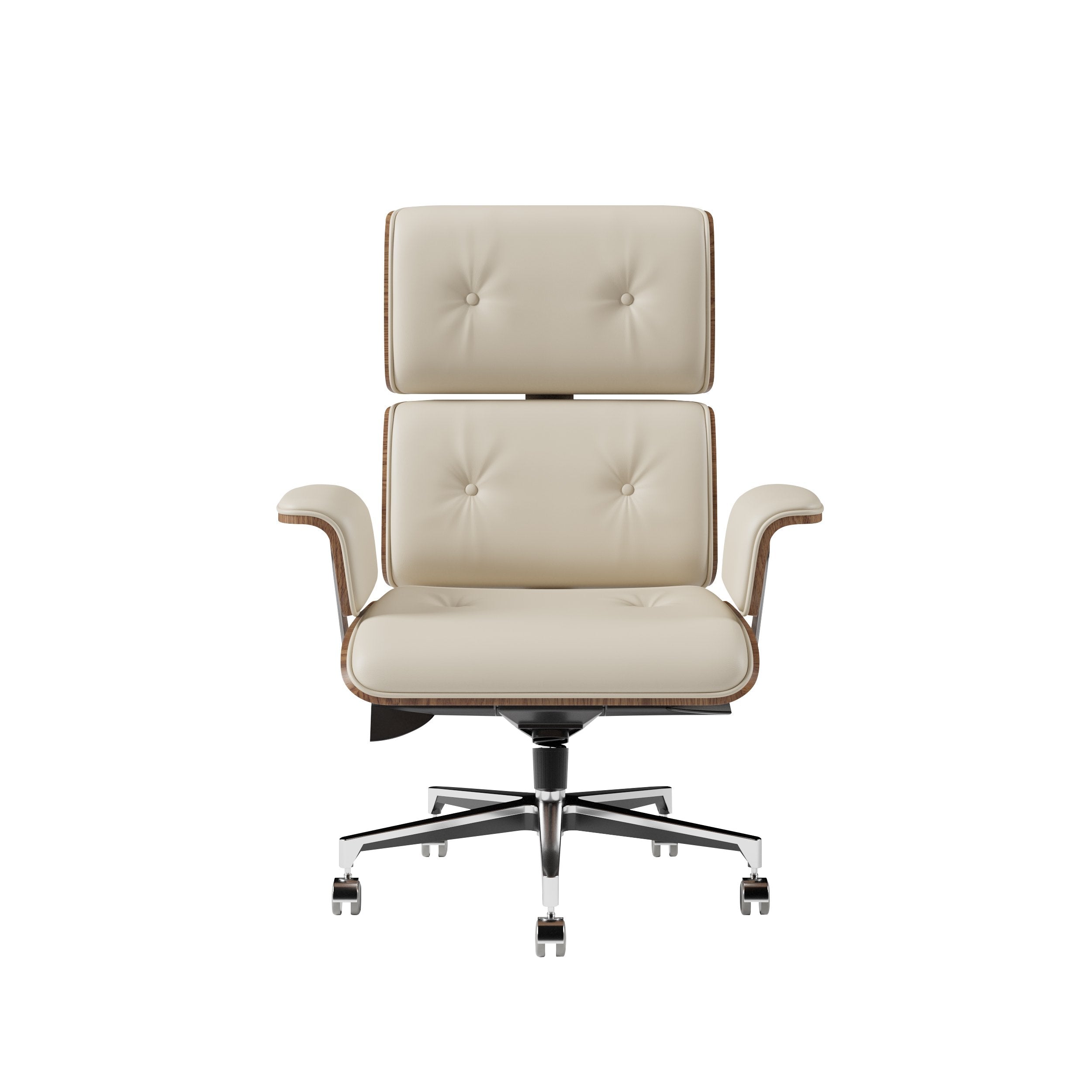 HMR - Modern Standing Computer Desk & Upholstered Swivel Task Office Chair Set (59.8" )