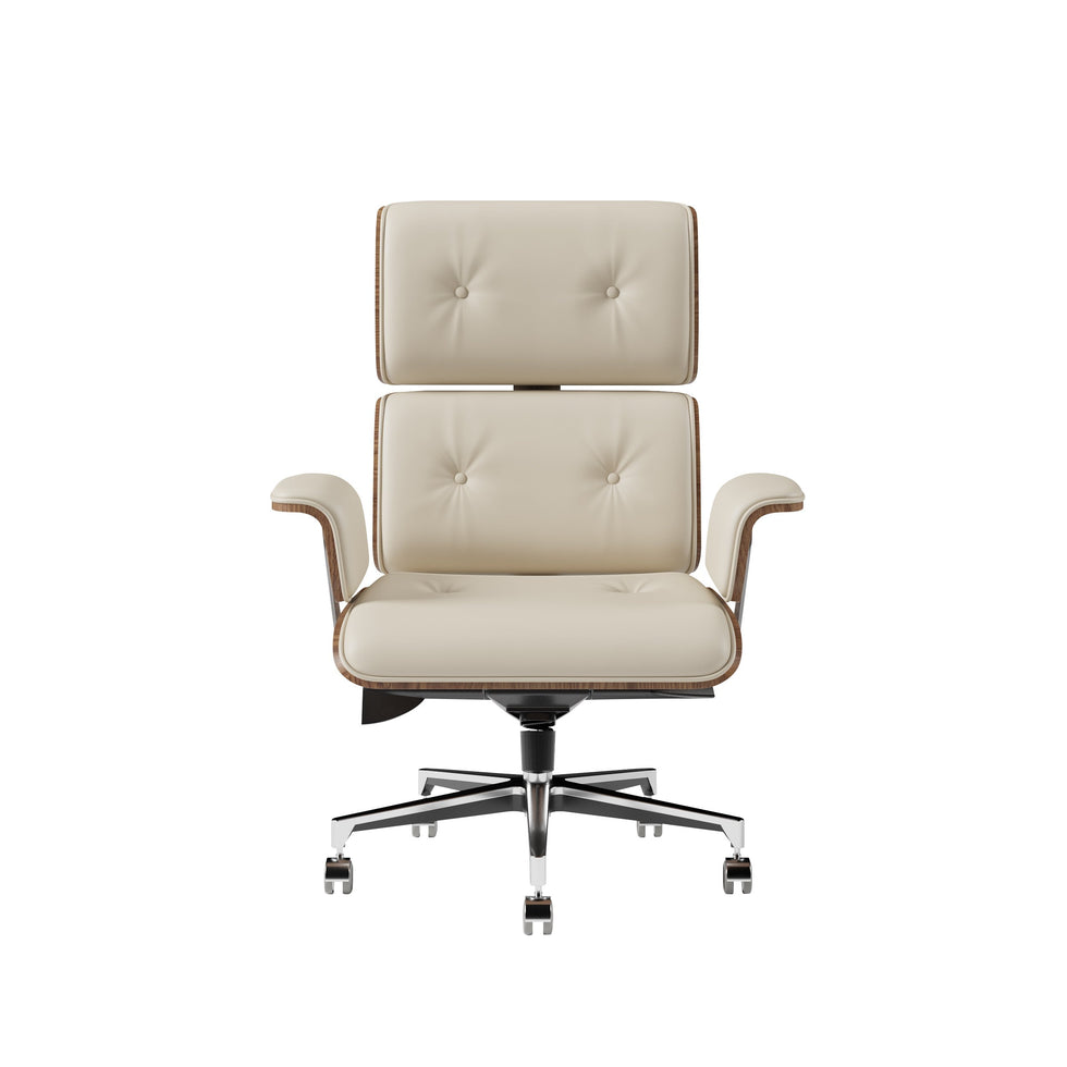 HMR - Modern Standing Computer Desk & Upholstered Swivel Task Office Chair Set (59.8" )