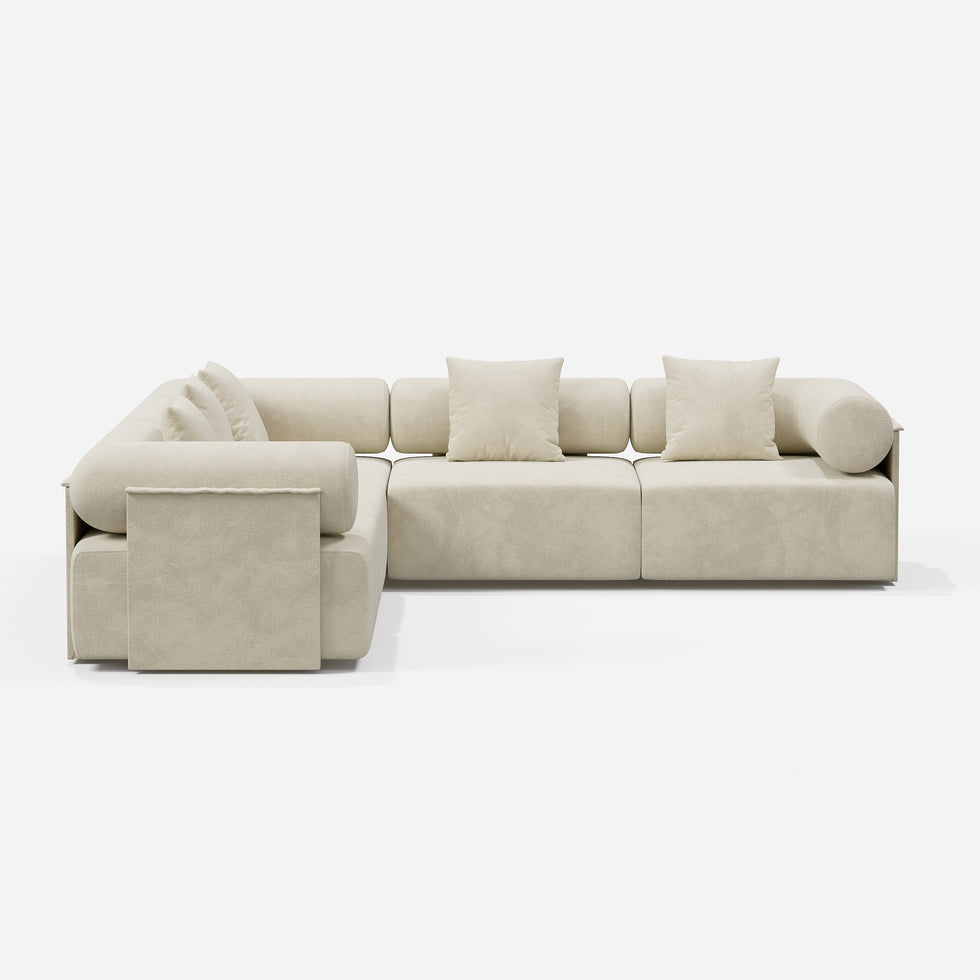 HMR - 110" 5-Piece Modular L-Shaped Sectional Sofa