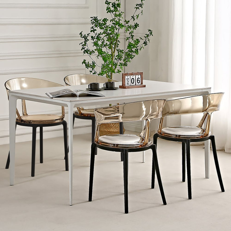 HMR - Modern Acrylic Dining Chairs