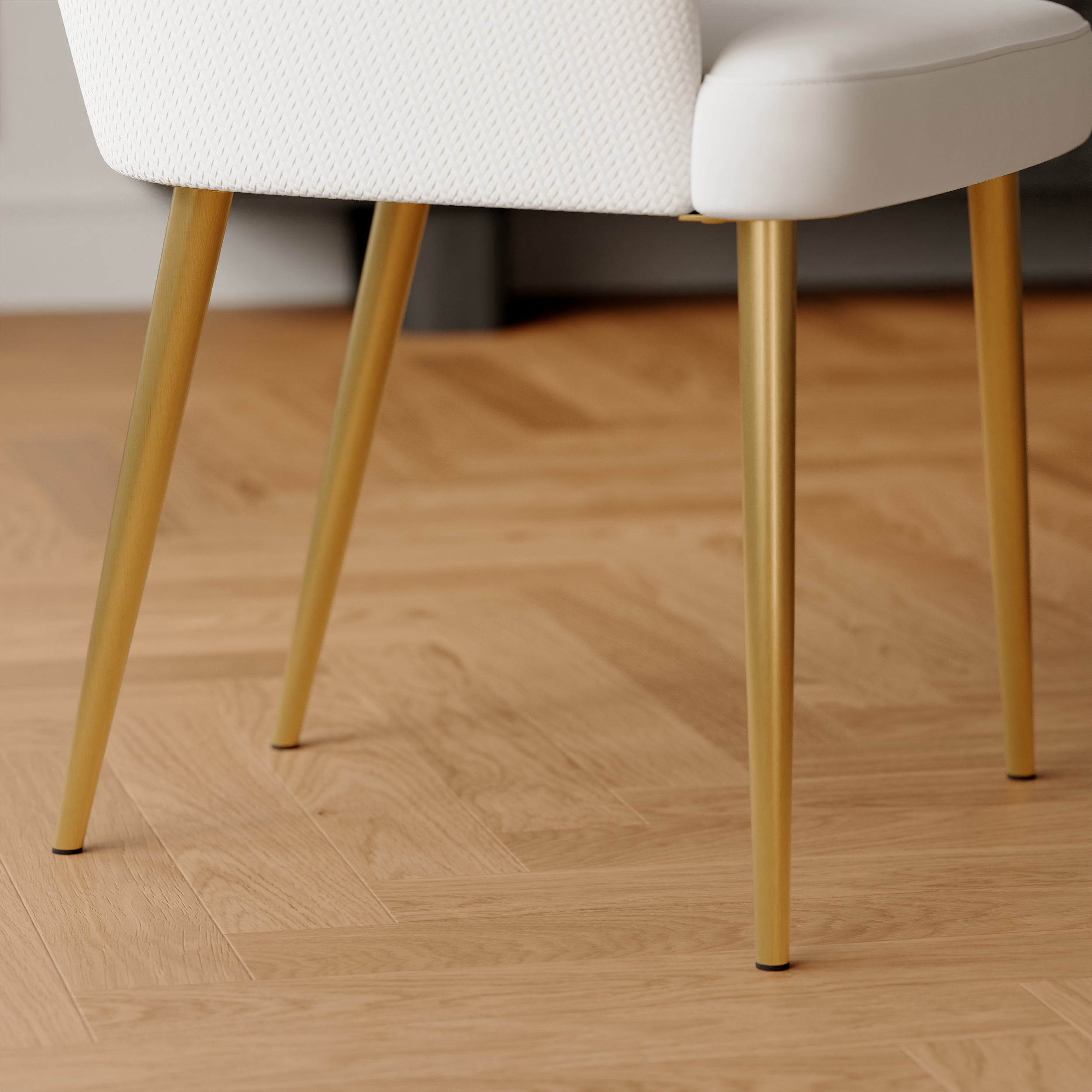 HMR - Modern Dining Chair with PU Leather Upholstery