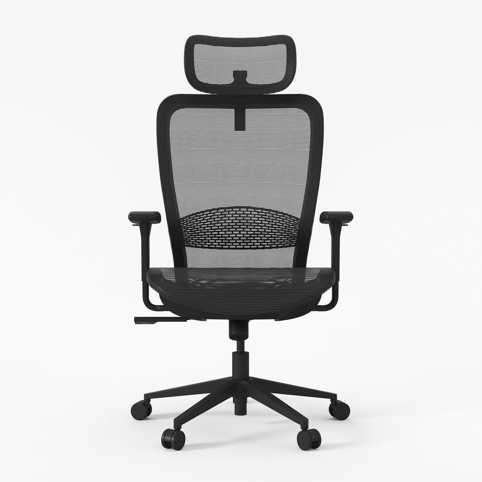 HMR - Ergonomic Adjustable High Back Black Office Desk Chair