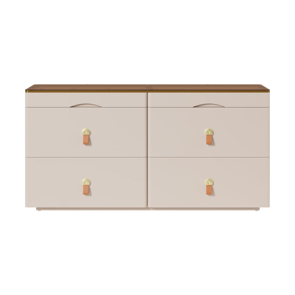 HMR - Chanor 47" Glass Top 6-Drawer Dresser