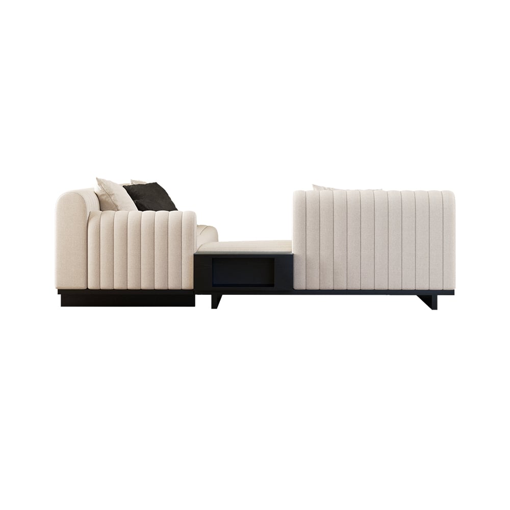 HMR - 157" Modern Corner L-Shaped Sectional Sofa with Side Open Storage