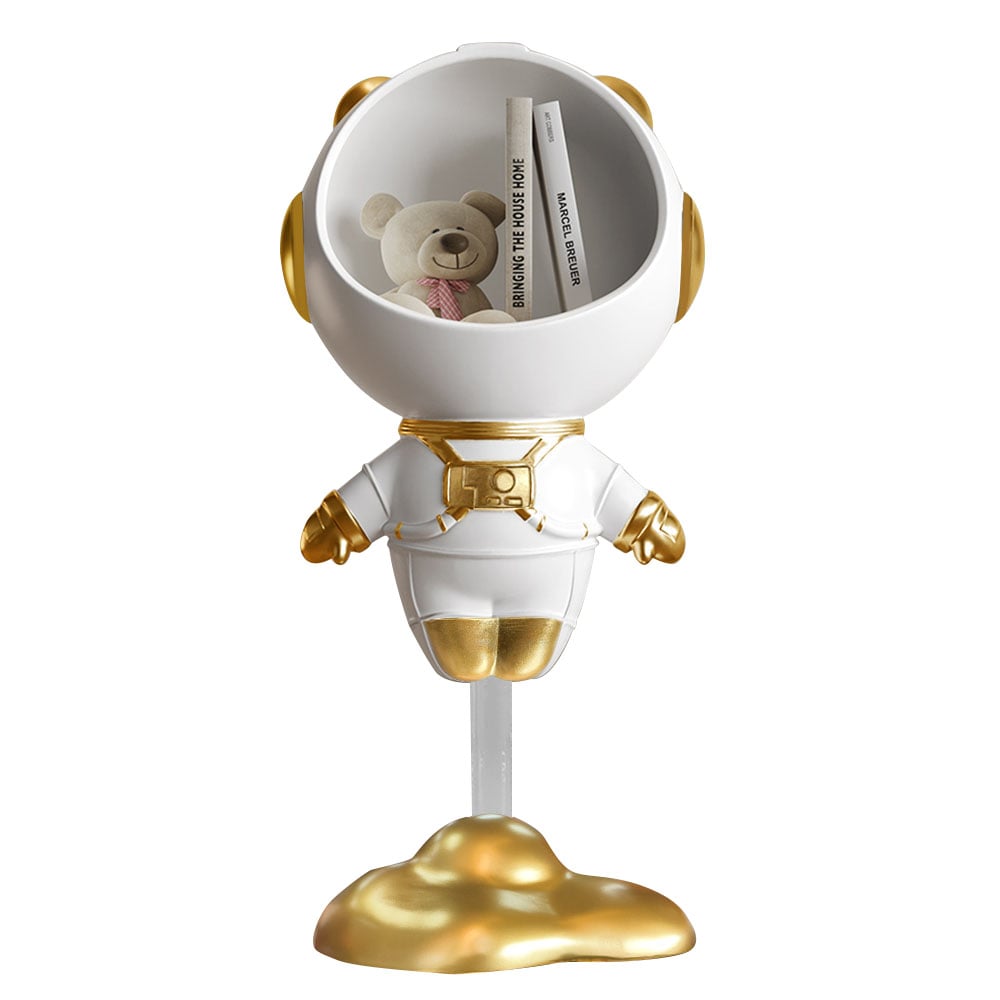 HMR - Astronaut Resin Figurine Floating Side Table with Storage