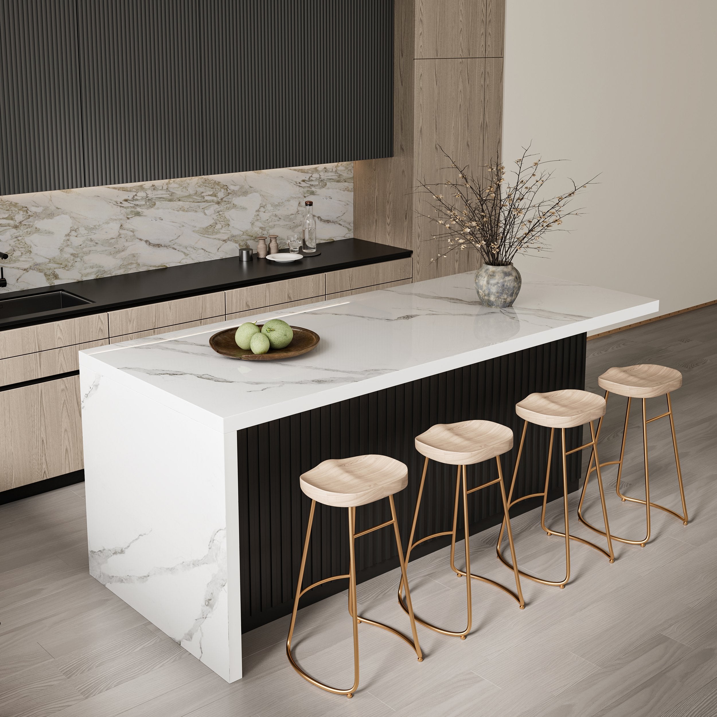 HMR - Kitchen Island with Storage