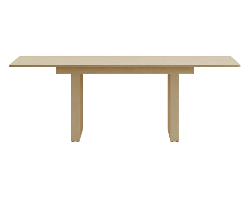 HMR - Dining Set 55"-87" Japandi Extendable Dining Table Whitewash