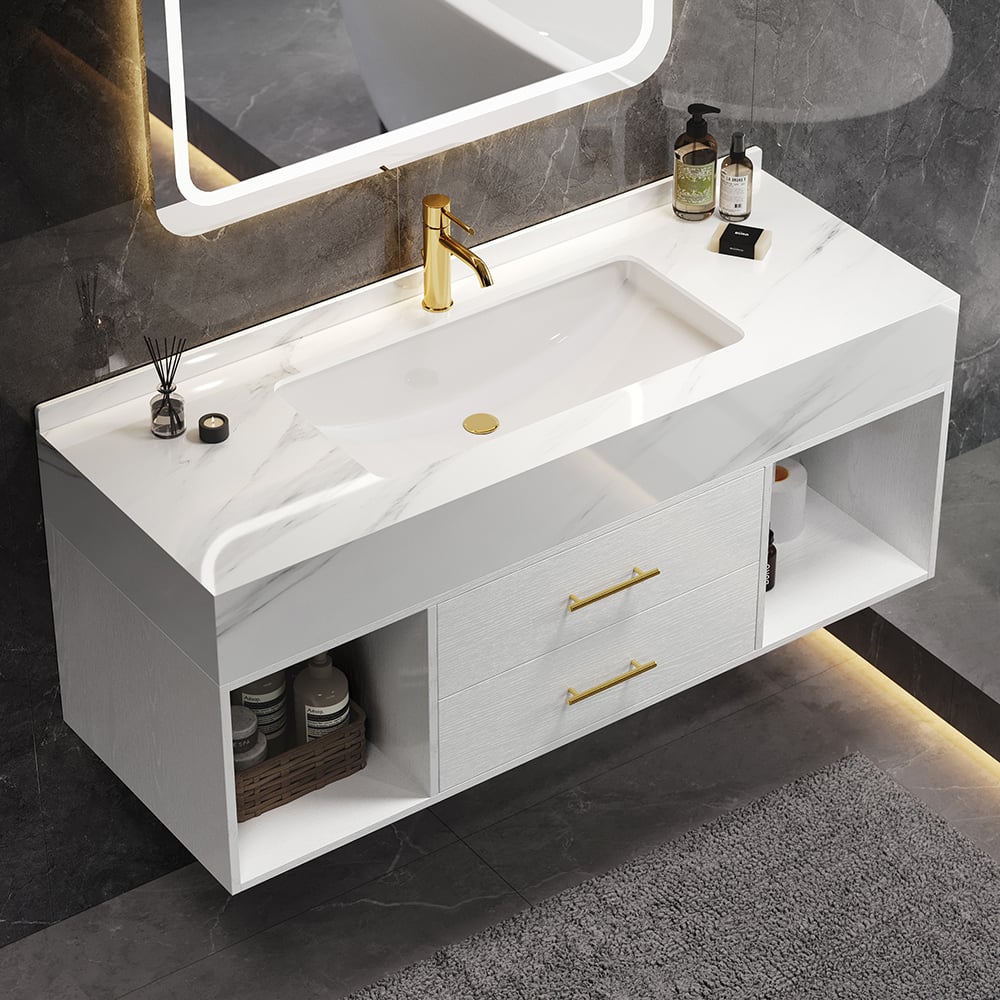 HMR - Modern 35" Bathroom Vanity Set with Sink