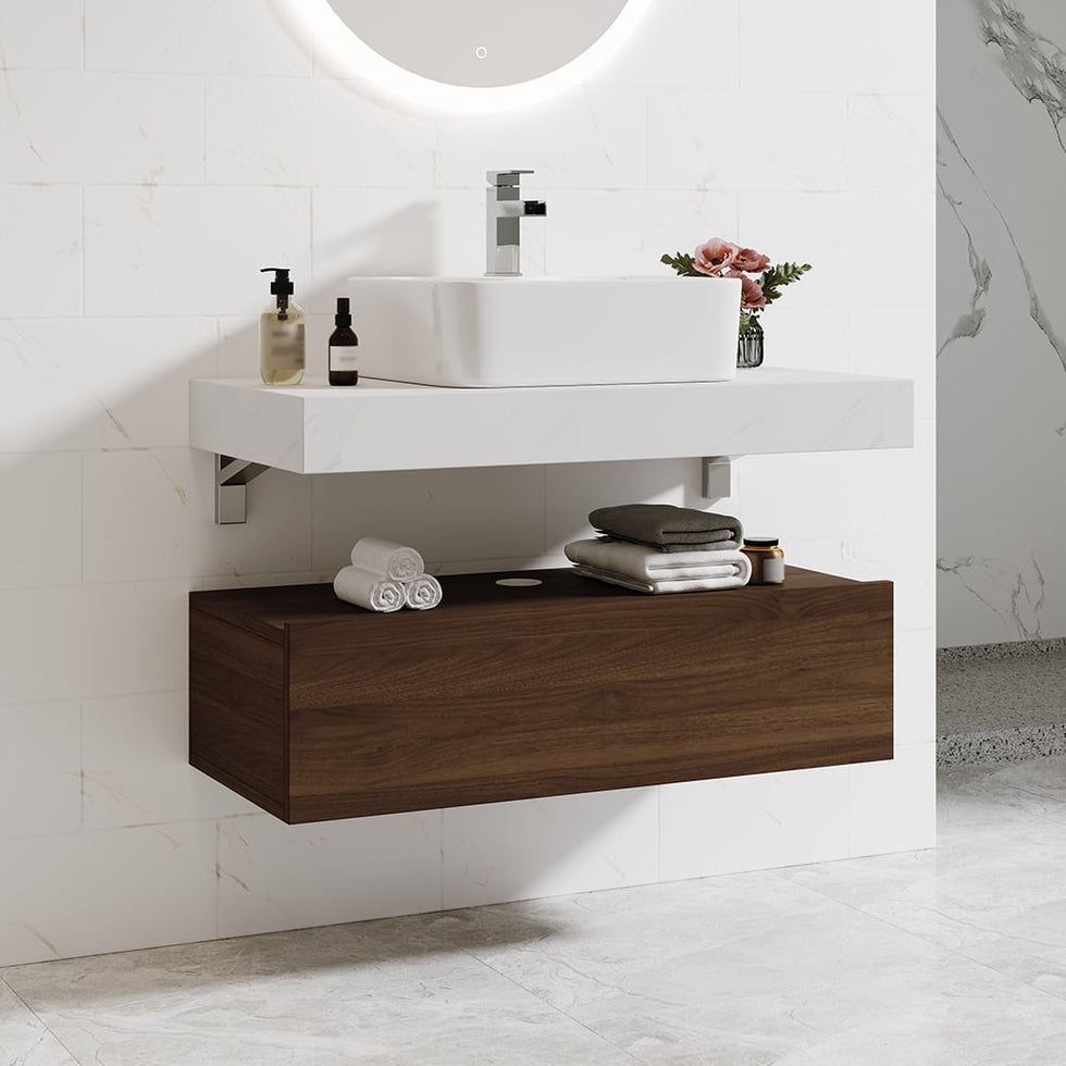 HMR - Modern 39" Bathroom Vanity Set with Sink