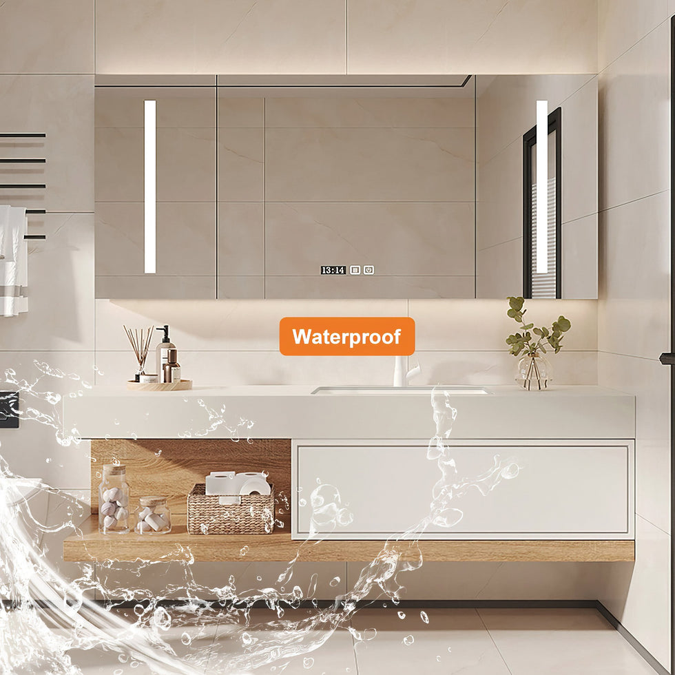 HMR - 59" Modern Floating Bathroom Vanity Set with Sink