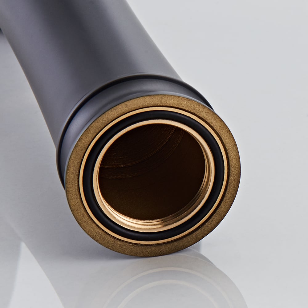 HMR - Modern Elegant Waterfall Bathroom Vessel Sink Faucet Single Handle Solid Brass