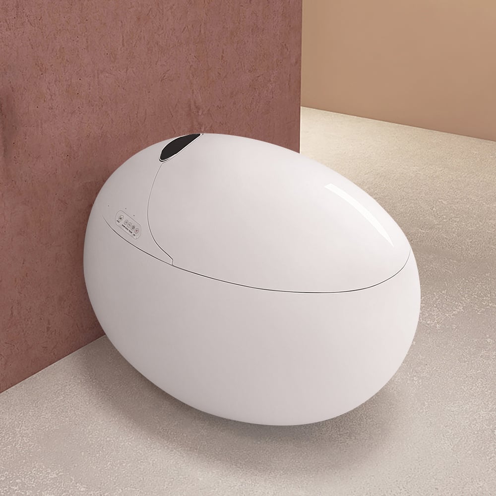 HMR - Egg-Shaped Smart Bidet Toilet with Heated Seat Function 1.28 GPF